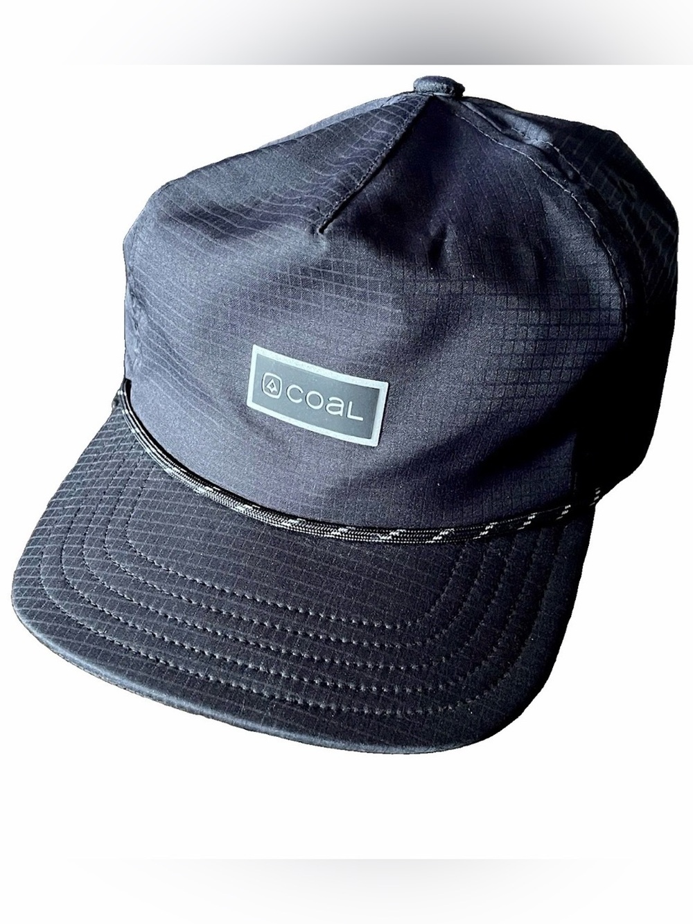 Coal Pontoon Hat Black UPF40+ Ripstop Polyester Zipper Back